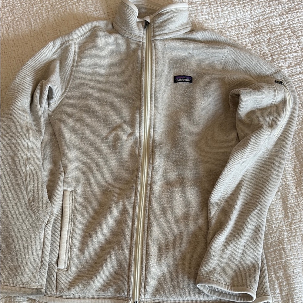 Patagonia Off-White Zip-Up Fleece